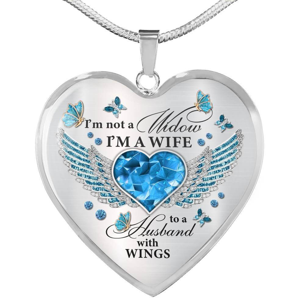 "I Am A Wife To A Husband With Wings" Necklace