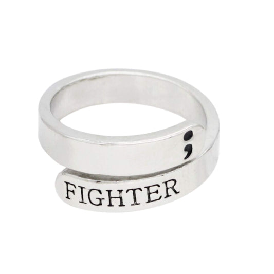 "Fighter" Inspirational Ring